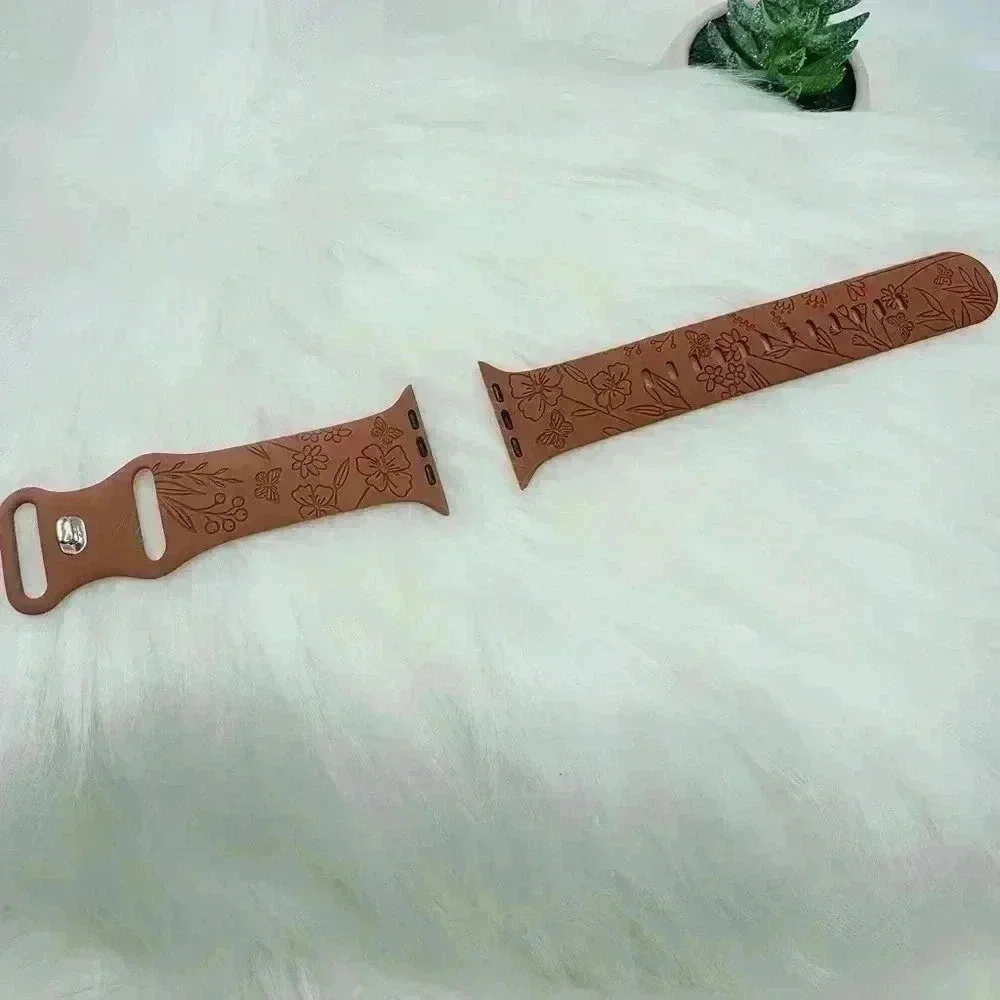 New Floral  Fall Design Apple Watch Bands  42mm 44mm 45mm 49mm Brown